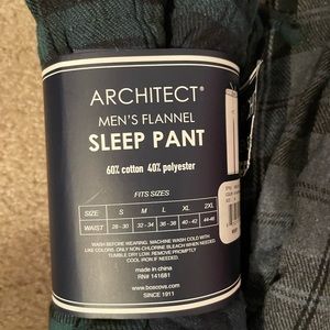 2 pair of flannel pajama paints sz M, 1 pair of jogging pants, sz M (tag says L)